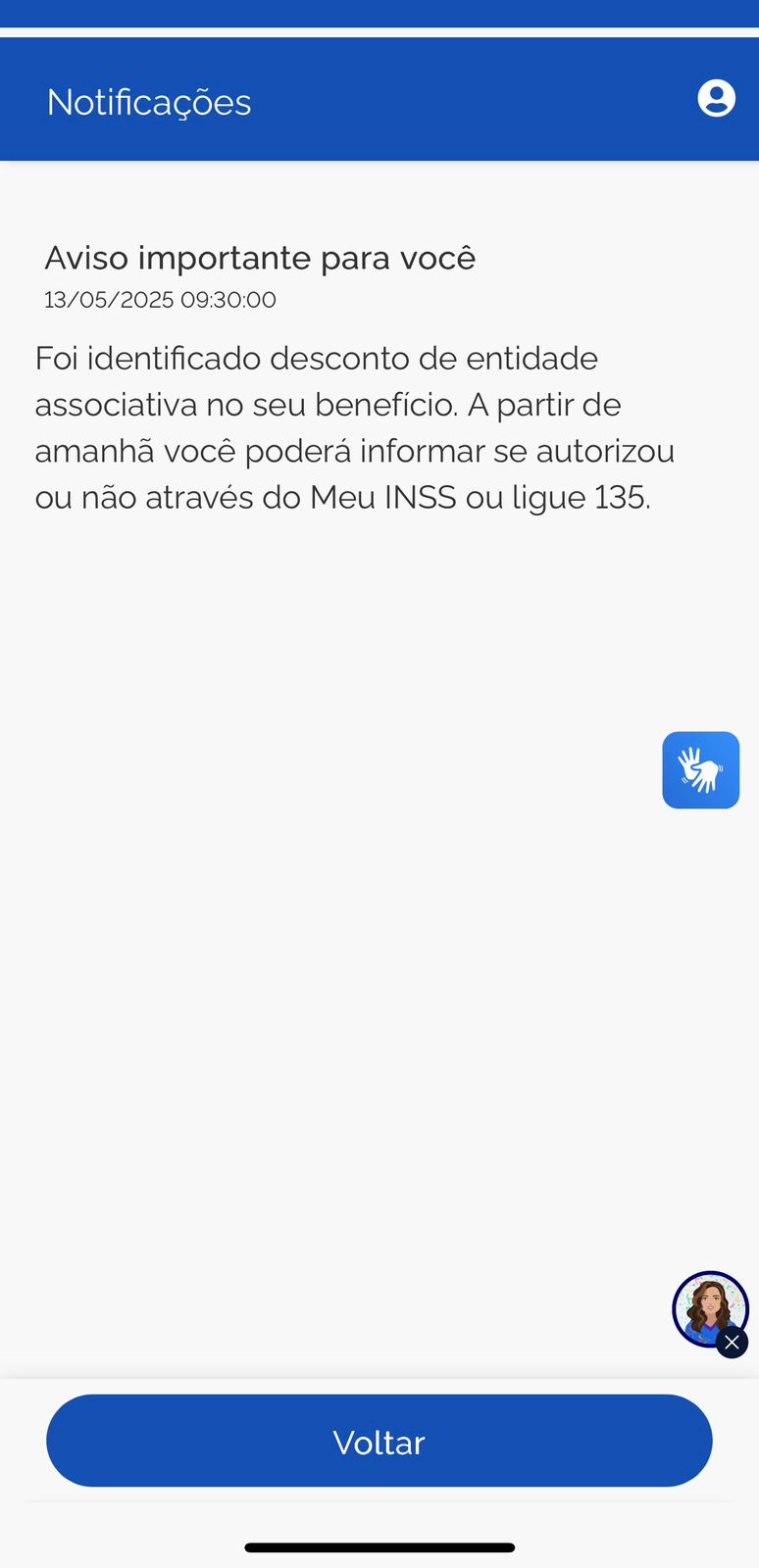 INSS notifica, via aplicativo, 9 milhões de aposentados sobre descontos por associações